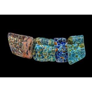 Handmade Fused Glass Underwater Theme Brooch